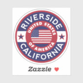 RIVERSIDE, Californië Sticker (Vel)