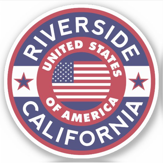 RIVERSIDE, Californië Sticker (Voorkant)
