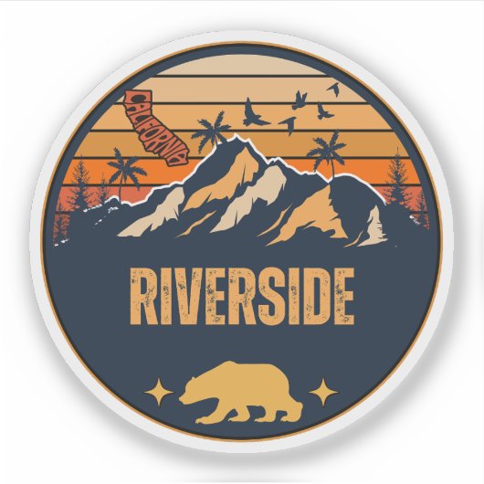 Riverside, Californië Sticker (Voorkant)