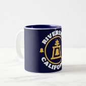 Riverside, Californië Tweekleurige Koffiemok (Voorkant links)