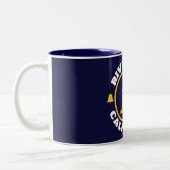 Riverside, Californië Tweekleurige Koffiemok (Links)