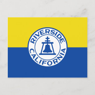 Riverside, Californië, vlag Verenigde Staten Briefkaart
