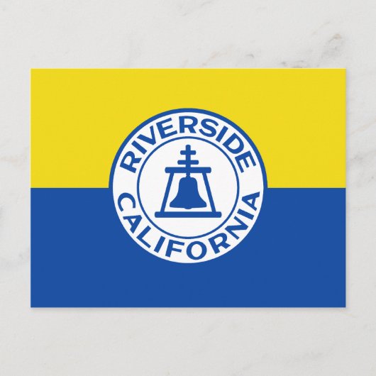 Riverside, Californië, vlag Verenigde Staten Briefkaart (Voorkant)