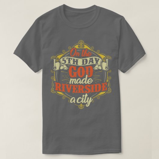 Riverside City, Californië T-shirt (Design voorkant)