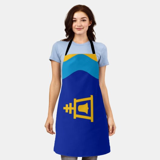 Riverside City flag Apron Schort (Gedragen)