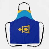Riverside City flag Apron Schort (Voorkant)