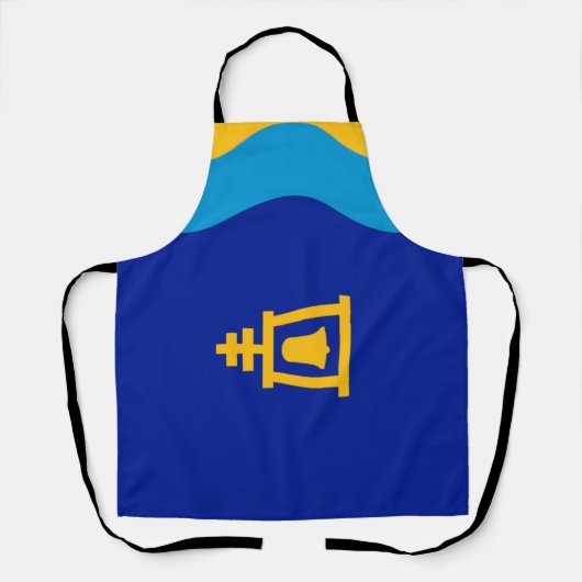 Riverside City flag Apron Schort (Voorkant)