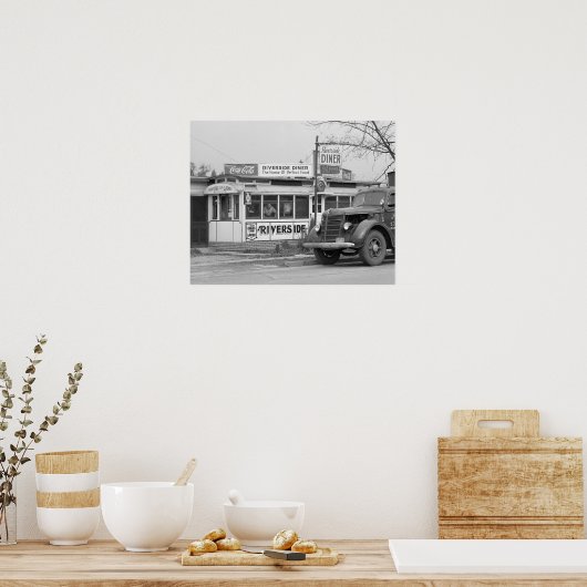 Riverside Diner, 1941 Poster (Keuken)