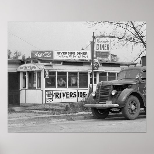 Riverside Diner, 1941 Poster (Voorkant)