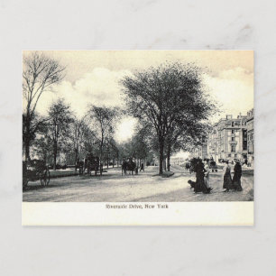 Riverside Dr. 105th St, Vintage van New York Briefkaart