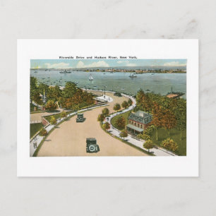 Riverside Drive, Hudson River, NY Briefkaart
