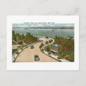 Riverside Drive, Hudson River, NY Briefkaart (Voorkant)