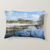 Riverside Engels Winter Walk - Gepersonaliseerd Accent Kussen