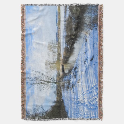 Riverside Engels Winter Walk - Gepersonaliseerd Deken (Voorkant Verticaal)