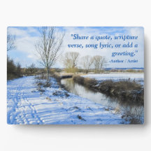 Riverside Engels Winter Walk - Gepersonaliseerd