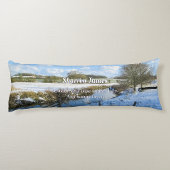 Riverside Engels Winter Walk - Gepersonaliseerd Lichaamskussen
