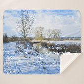 Riverside Engels Winter Walk - Gepersonaliseerd Sherpa Deken