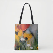Riverside – Expressieve Abstracte Weide Tote Bag (Voorkant)