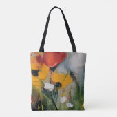 Riverside – Expressieve Abstracte Weide Tote Bag (Achterkant)