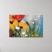 Riverside – Expressive Abstract Meadow Canvas Afdruk (Voorkant)