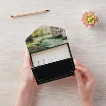 Riverside Fairytale Boek Huwelijksuitnodiging