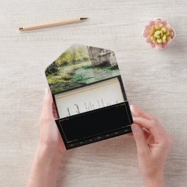 Riverside Fairytale Boek Huwelijksuitnodiging All In One Uitnodiging