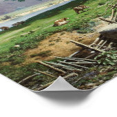 Riverside Farmstead, 1858 Poster (Hoek)