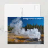 Riverside Geyser Eruption Yellowstone Briefkaart (Voorkant / Achterkant)