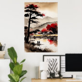 Riverside Harvest Melody Poster (Thuiskantoor)