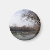 Riverside in de winter magneet (Voorkant)