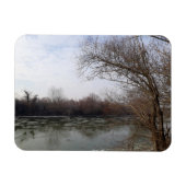 Riverside in de winter magneet (Horizontaal)