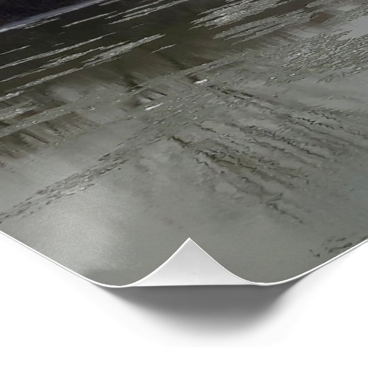 Riverside in de winter perfect poster (Hoek)