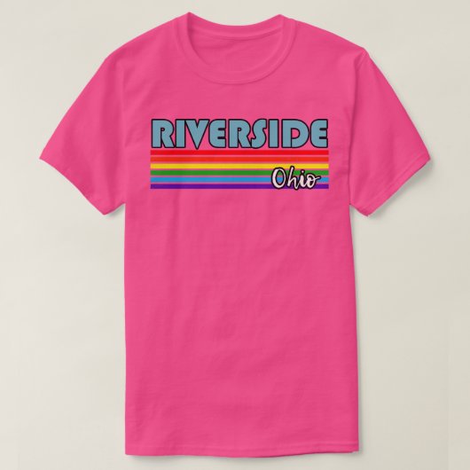 Riverside Ohio Pride Riverside LGBT Gift LGBTQ Su T-shirt (Design voorkant)