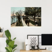 Riverside Park and Drive, New York City, 1906 Poster (Thuiskantoor)