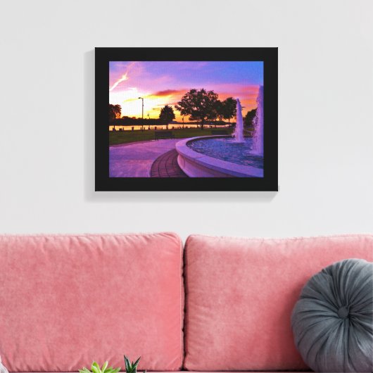 Riverside Park Canvas Afdruk (Insitu (Woonkamer))