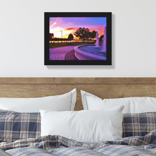 Riverside Park Canvas Afdruk (Insitu (Slaapkamer))