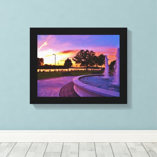 Riverside Park Canvas Afdruk (Insitu (Houten vloer))