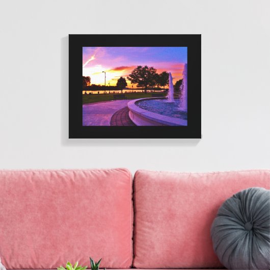 Riverside Park Canvas Afdruk (Insitu (Woonkamer))