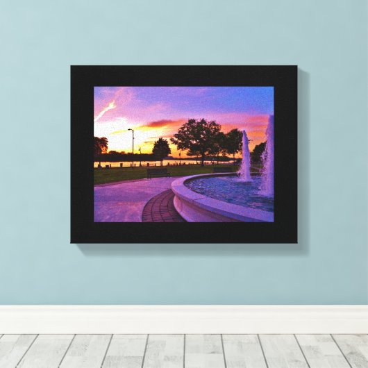 Riverside Park Canvas Afdruk (Insitu (Houten vloer))