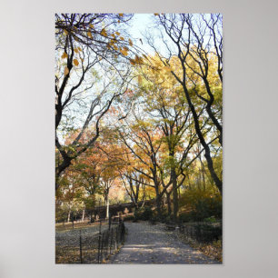 Riverside Park Herfst Foliage New York Autumn NYC Poster