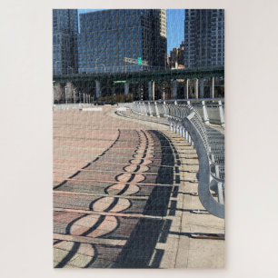 Riverside Park Pier Shadows New York City NYC Legpuzzel