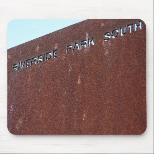 Riverside Park South Rusty Sign New York City NYC Muismat