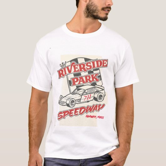 Riverside Park Speedway Polverari RETRO 2 Side T T-shirt (Voorkant)
