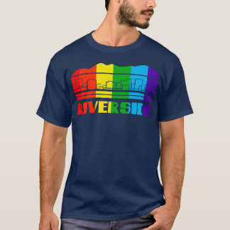 Riverside Pride Riverside LGBT Gift LGBTQ Onderste T-shirt