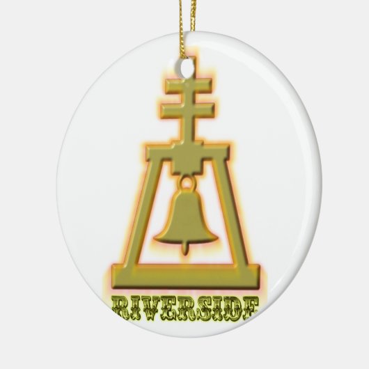 Riverside Raincross Keramisch Ornament (Links)