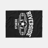Riverside Rebels Voetbal Ll 2025 Fleece Deken (Voorkant (Horizontaal))