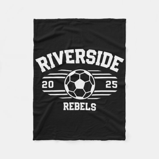 Riverside Rebels Voetbal Ll 2025 Fleece Deken (Voorkant)