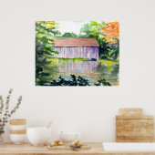 "RIVERSIDE REFLECTIONS" - ART - HARRIET DAVIDSOHN POSTER (Keuken)