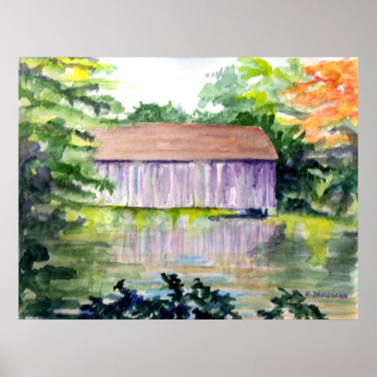 "RIVERSIDE REFLECTIONS" - ART - HARRIET DAVIDSOHN POSTER (Voorkant)