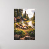 Riverside Serenity – Bioscoopcabine Canvasprint Canvas Afdruk (Voorkant)